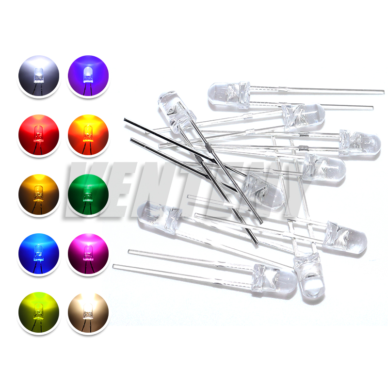 Ludwigia Super Red - 100pcs 3mm LED Diode Ultra Bright
