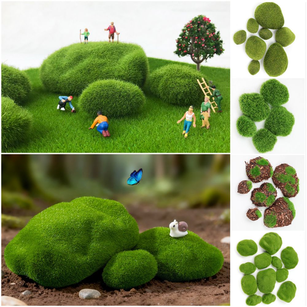 2/4/6/10PCS Green Artificial M - Planted Aquarium Mini 评论和价格