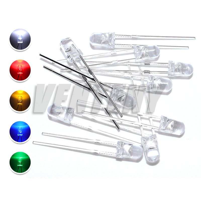100pcs 3mm LED Diode Ultra Bri - Ludwigia Super Red 评论和价格