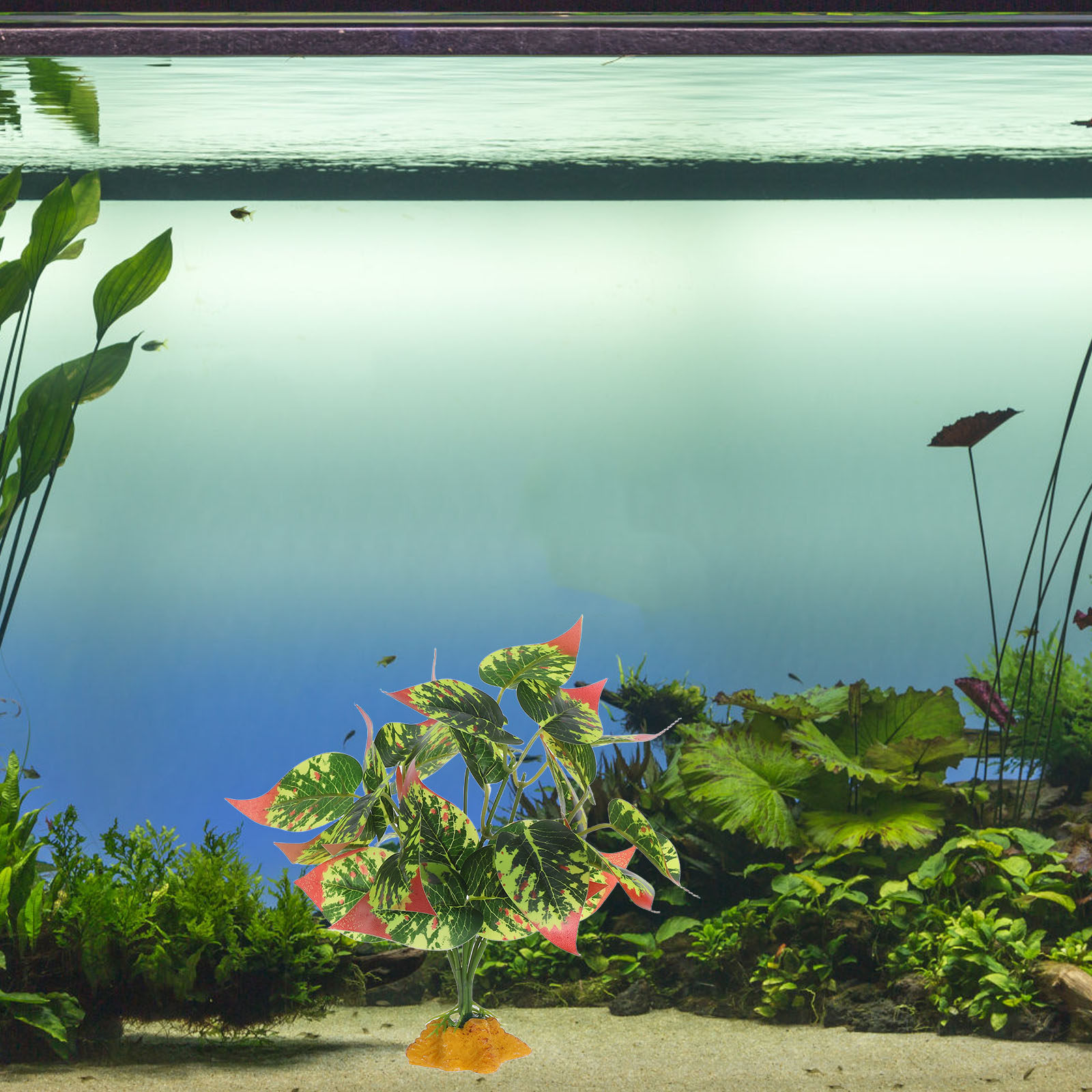 Lifelike ABS Artificial Plants - Aquarium Planted Tank 评论和价格