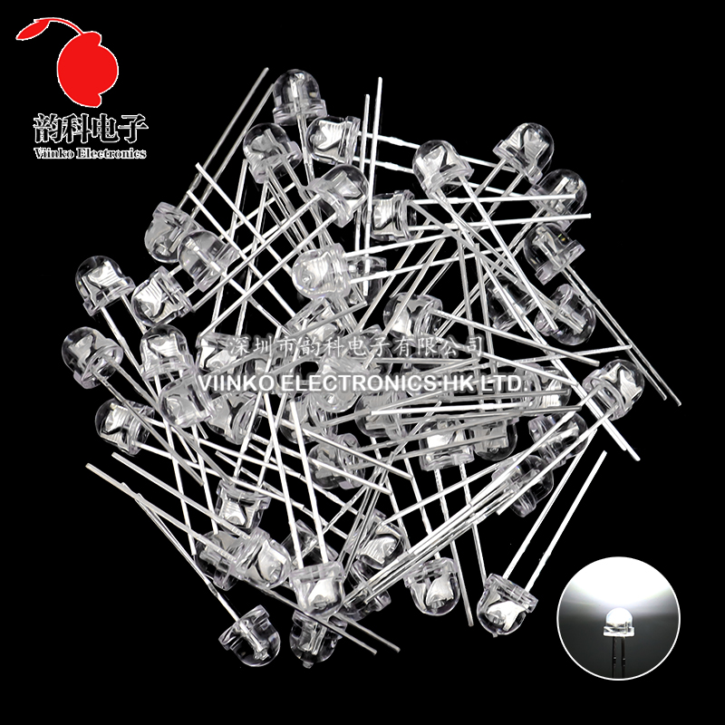 50pcs 5mm Straw Hat LED Super  - Ludwigia Super Red 评论和价格