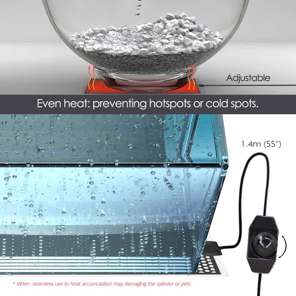 5-20W Reptile Heat Mat Plants  - Planted Aquarium Heater 评论和价格