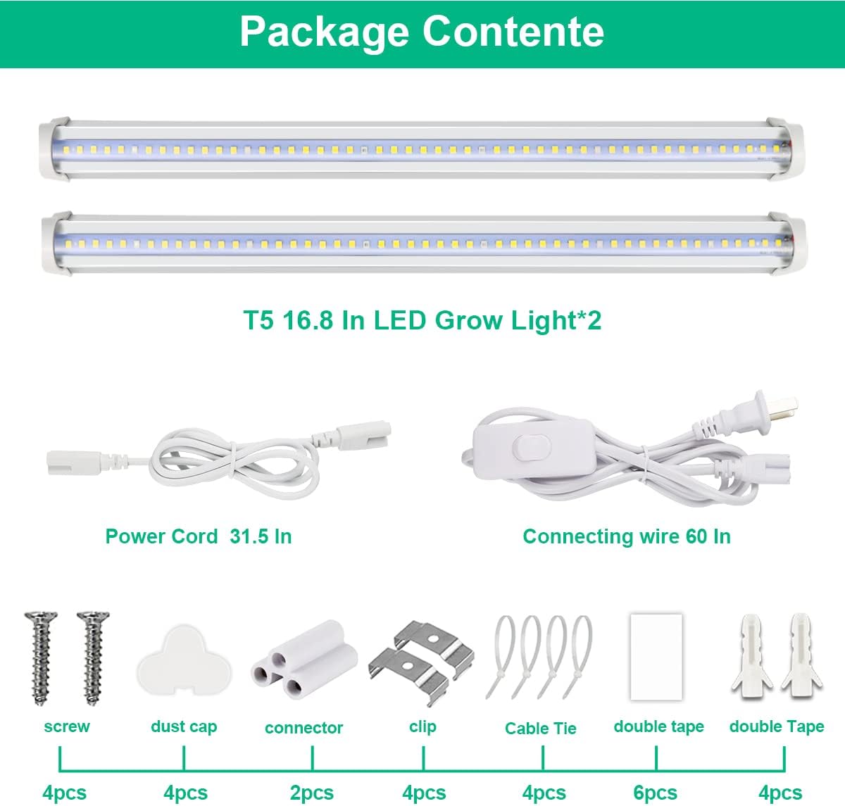 LED Grow Lamp Plant Full Spect - Aquarium Planted Seeds 评论和价格