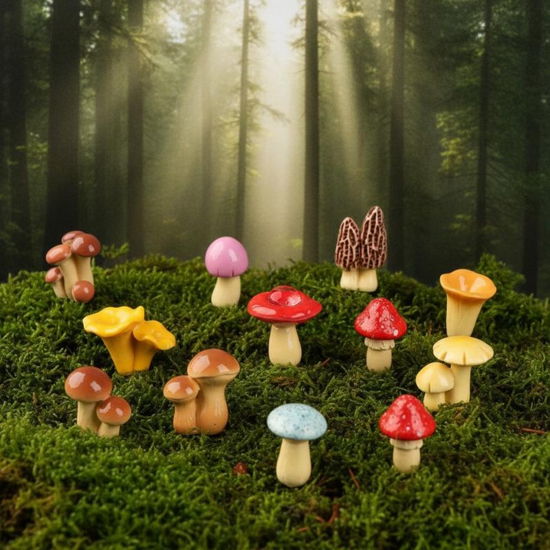 Mini Resin Mushroom Ornament H - Planted Aquarium Mini 评论和价格